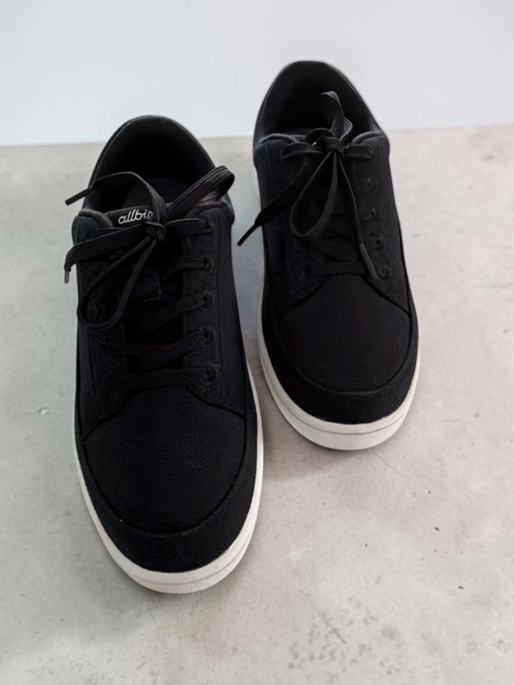allbirds Black Low-Top Sneakers with White Sole